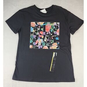 New Women's Run DMC Black‎ T-Shirt Graphic Tee Size S NWT Cotton